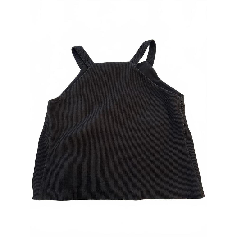 Club Monaco Black Ribbed Tank Top Size L